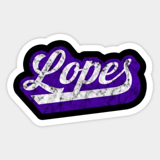 Support Your Lopes with this Vintage Design! Sticker